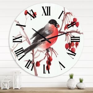 Traditional Wall Clock Bird Design